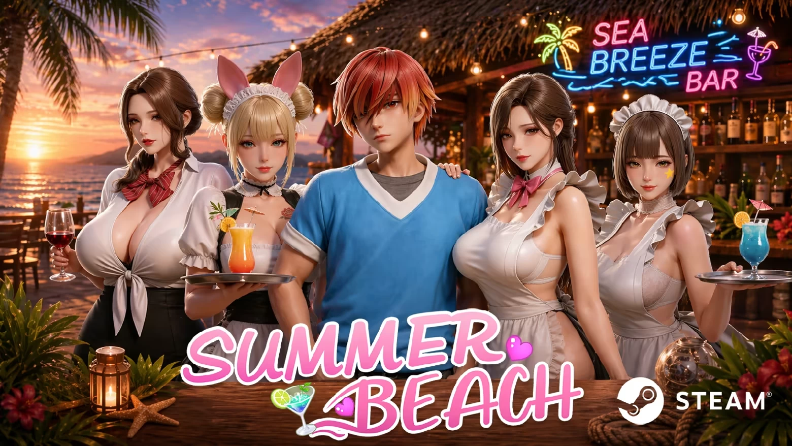 夏日海滩1.10官中步兵版【PC+安卓模拟器+3D大型互动SLG/人妻/开放世界】/Summer Beach【15G】